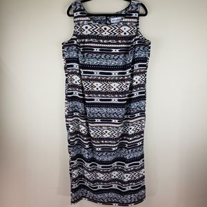 Danny & Nicole Sleeveless ScoopNeck Print Dress 18